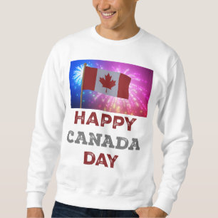 Happy Canada Day Fireworks Sweatshirt
