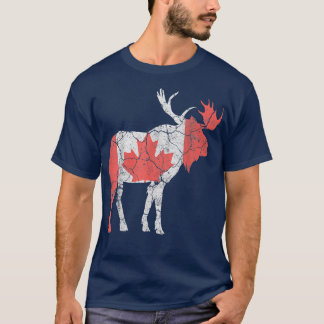 Happy Canada Day Funny Maple Leaf Animal Canadian T-Shirt