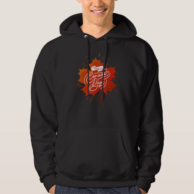 Happy Canada Day Hoodie (Front)
