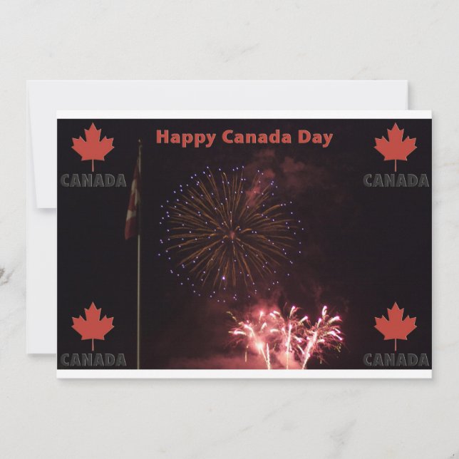 Happy Canada Day invitation (Front)