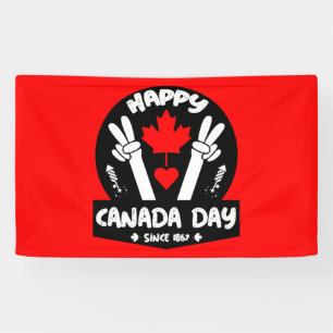 Happy Canada Day July 1 Banner