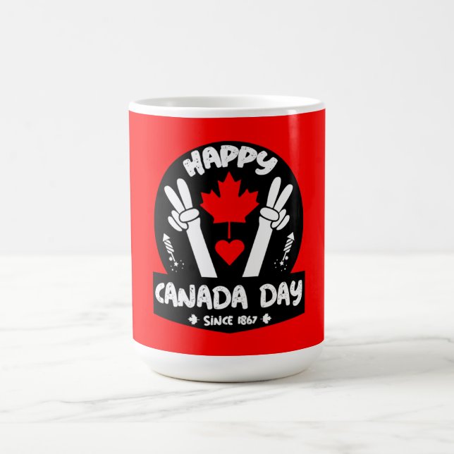 Happy Canada Day July 1  Coffee Mug (Center)