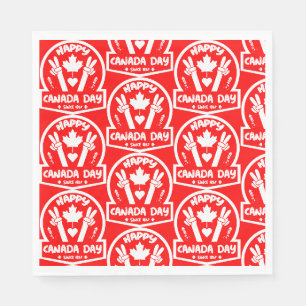 Happy Canada Day July 1     Napkin