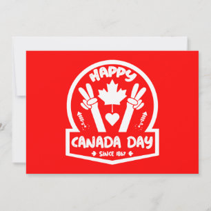 Happy Canada Day July 1 Thank You Card