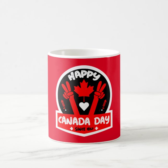 Happy Canada Day July 1st     Coffee Mug (Center)