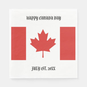 Happy Canada Day July 1st Party Napkin