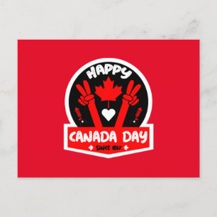 Happy Canada Day July 1st     Postcard
