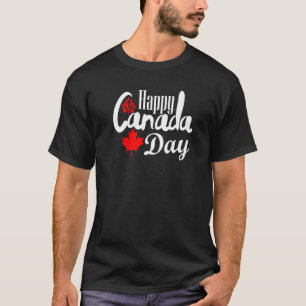 Happy Canada Day   Maple Leaf Canadian Flag Kids T-Shirt