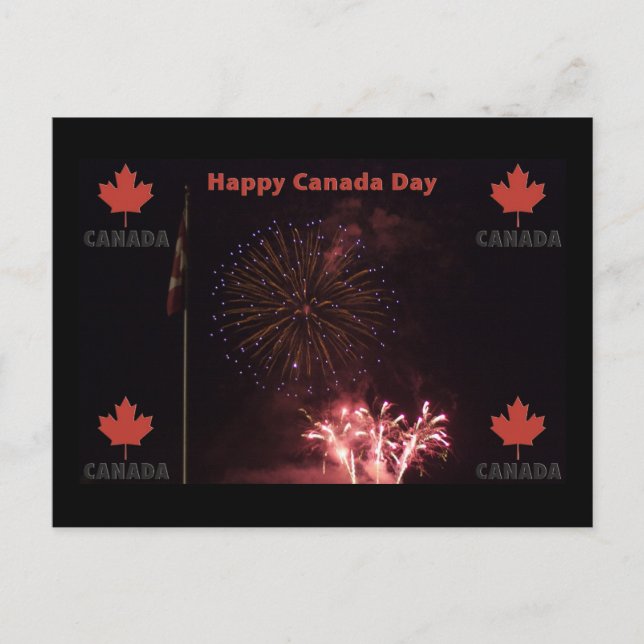 Happy Canada Day postcard (Front)