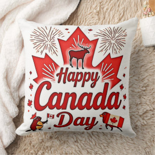 Happy Canada Day! Throw Pillow
