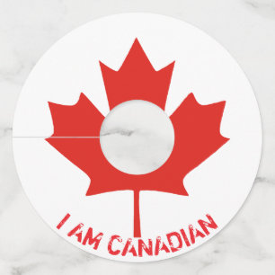 Happy Canada Day Wine Glass Tags