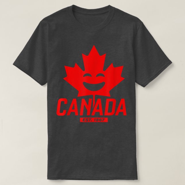 Happy Canada Est  T-Shirt (Design Front)