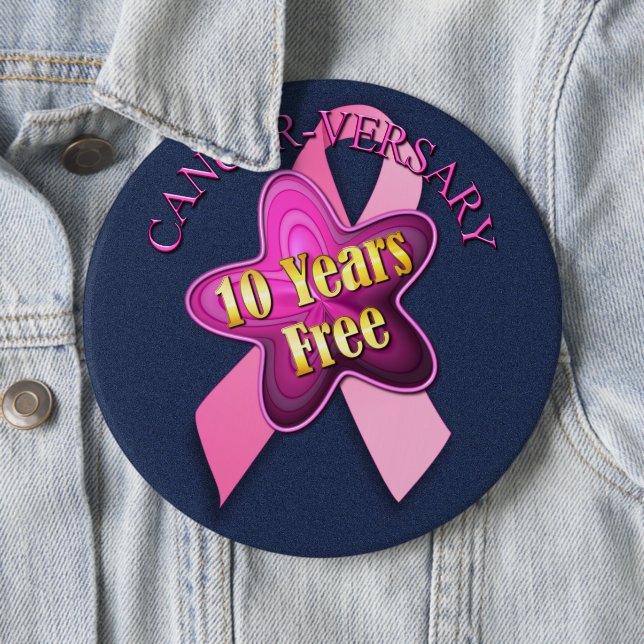 Happy Cancer-versary Pinback Button (In Situ)