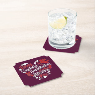 Happy Capitalist Exploitation of Affection Day Paper Coaster
