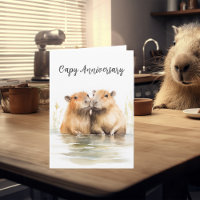 Happy Capy Anniversary Capabara Love
