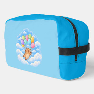 Happy Capybara in the Clouds Toiletry Bag Cute B