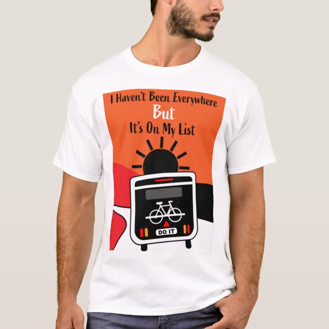 happy caravan camping trip T-Shirt (Front)