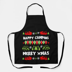 Happy Caravan Christmas Season  Apron