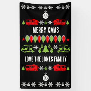 Happy Caravan Christmas Season Banner