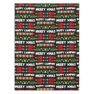 Happy Caravan Christmas Season Tablecloth
