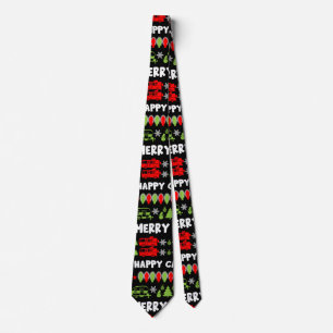 Happy Caravan Christmas Season Tie