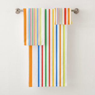 Happy Caribbean Fun Colors Bathroom Towel Sets