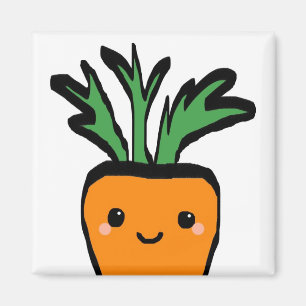 Happy carrot magnet