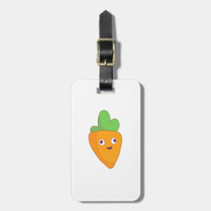 Happy Carrot Top Face 🥕 Luggage Tag