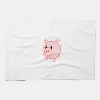 Happy Cartoon Pig Kitchen Towel