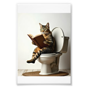 Happy Cat: Cute Kitten Design for Cat Lovers Photo Print