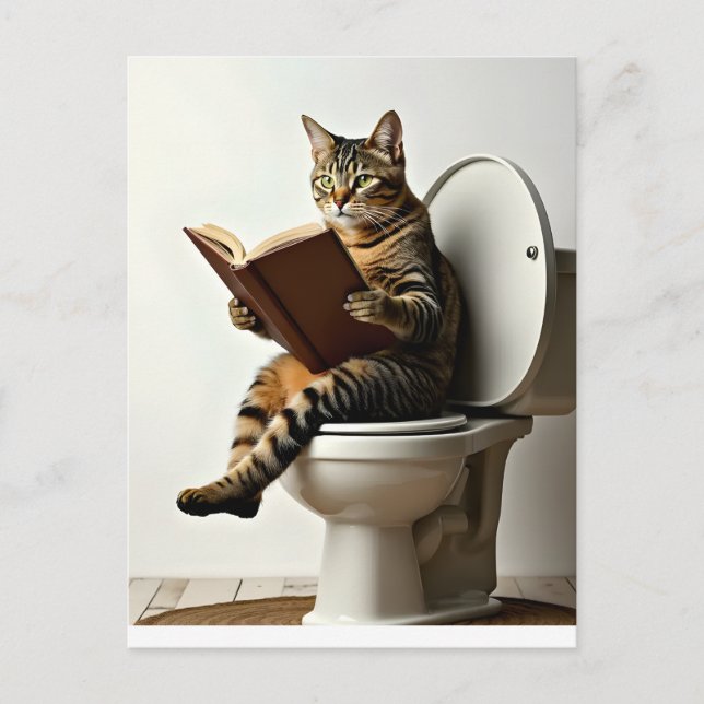 Happy Cat: Cute Kitten Design for Cat Lovers Postcard (Front)