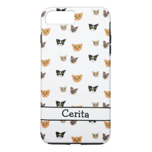 Happy Cat Heads - Pattern Case-Mate iPhone Case