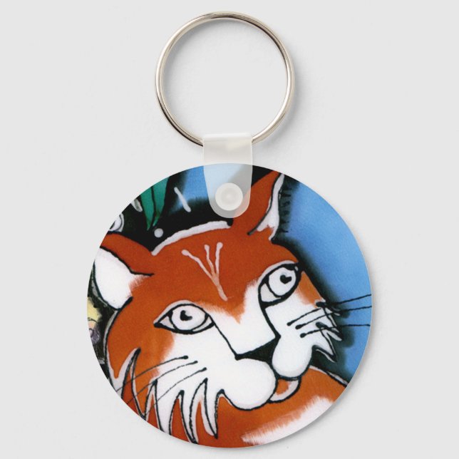 Happy Cat Keychain (Front)