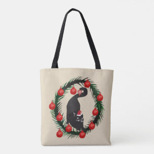Happy Cat New Year Tote Bag