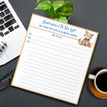 Happy Cat Personalized Planner Simple Modern Notepad<br><div class="desc">Happy Cat Personalized Planner Simple Modern Notepad And, you are cheered on by the wonderful Happy Cat -- to give you just that added incentive and lots of love along the way (and perhaps a few smiles also). Any design questions or if you need assistance just send a message or...</div>