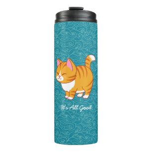 Happy Cat Personalized  Thermal Tumbler
