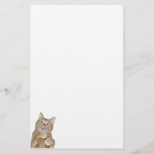 Happy cat stationery
