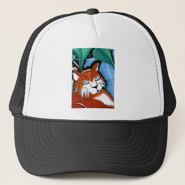 Happy Cat Trucker Hat (Front)