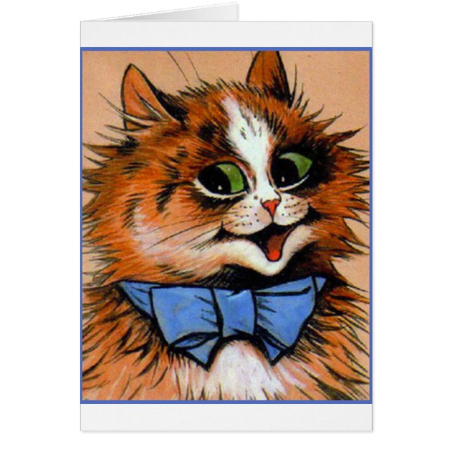 Happy Cat (Vintage Image) (Front)