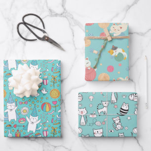 Happy Cats Wrapper Papier
