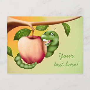 Happy Catterpillar Postcard