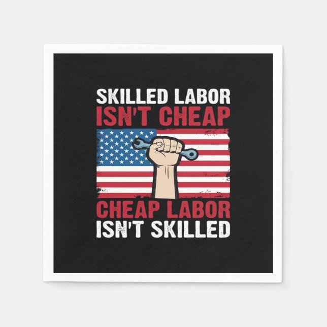 Happy Celebrate Labour Day Festival 2025 Classic-  Napkin (Front)