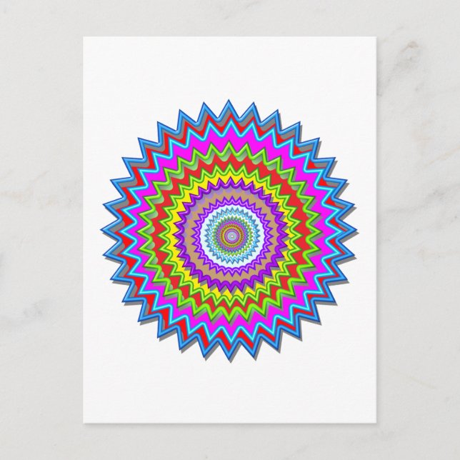Happy Chakra Art Postcard (Front)
