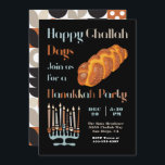 Happy Challah Day Hanukkah Party Invitation<br><div class="desc">Happy Challah Days!  Celebrate with this Hanukkah party invitation. Features a modern stylized menorah and fonts and big loaf of Challah bread in a neutral colour palate.
Need help,  just email me at tkatz@me.com</div>