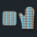 Happy Challah Days Chanukah Hanukkah Bread Loaf Oven Mitt & Pot Holder Set<br><div class="desc">Design features an original marker illustration of a loaf of challah bread,  with HAPPY CHALLAH DAYS in a fun font. Great for Hanukkah!

Don't see what you're looking for? Need help with customization? Contact Rebecca to have something designed just for you.</div>