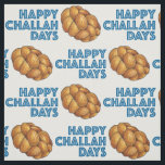 Happy Challah Days Hanukkah Chanukah Bread Loaf Fabric<br><div class="desc">Features an original marker illustration of a loaf of braided challah bread, with HAPPY CHALLAH DAYS in a fun font. Great for Hanukkah crafting! This illustration is also available on other products. Don't see what you're looking for? Need help with customization? Contact Rebecca to have something designed just for you....</div>