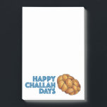 Happy Challah Days Hanukkah Chanukah Bread Loaf Post-it Notes<br><div class="desc">Features an original marker illustration of a loaf of braided challah bread,  with HAPPY CHALLAH DAYS in a fun font. Great for Hanukkah!

This illustration is also available on other products. Don't see what you're looking for? Need help with customization? Contact Rebecca to have something designed just for you.</div>