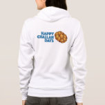 Happy Challah Days Hanukkah Chanukah Holiday Hoodie<br><div class="desc">Hoodie features an original marker illustration of a loaf of braided challah bread, with HAPPY CHALLAH DAYS in a fun blue font. Great for Hanukkah gifting! This illustration is also available on other products. Don't see what you're looking for? Need help with customization? Contact Rebecca to have something designed just...</div>