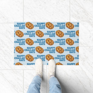 Happy Challah Days Hanukkah Chanukah Jewish Bread Doormat