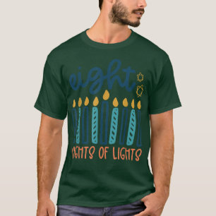 Happy Challah Days Hanukkah Menorah Jewish Holiday T-Shirt